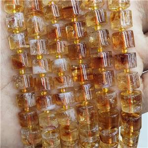 Natural Citrine Heishi Beads Yellow, approx 9mm