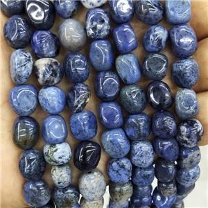 Natural Dumortierite Beads Chips Blue Freeform, approx 8-10mm