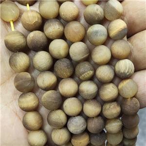 Golden Tiger Eye Stone Beads Matte Round, approx 8mm dia