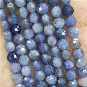 Natural Tanzanite Beads Blue Faceted Circle, approx 6mm
