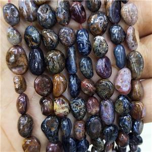 Natural Pietersite Jasper Chips Beads Multicolor Freeform, approx 7-10mm