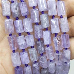 Natural Purple Chalcedony Beads Tube, approx 7-14mm