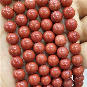 Natural Red Jasper Beads Smooth Round, approx 4mm dia