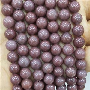 Chinese Purple Quartzite Beads Smooth Round, approx 4mm dia