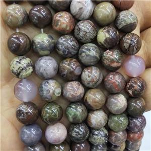 Natural Ocean Jasper Beads Multicolor Smooth Round, approx 8mm dia