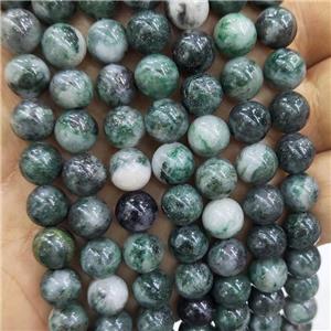Natural Green Dioptase Beads Smooth Round, approx 8mm dia