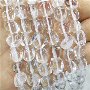 Natural Clear Quartz Chips Beads Freeform, approx 9-12mm