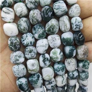 Natural Green Tree Agate Chips Beads Freeform, approx 9-12mm