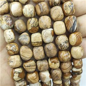 Natural Picture Jasper Beads Chips Freeform, approx 9-12mm