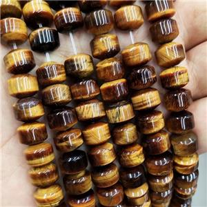 Natural Tiger Eye Stone Beads Rondelle, approx 8-10mm