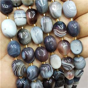 Natural Botswana Agate Nugget Beads Freeform Polished, approx 10-15mm