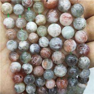 Natural Arusha Quartz Sunstone Beads Smooth Round, approx 10mm dia