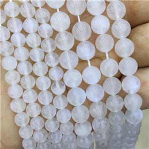 Natural Rainbow Moonstone Beads Blue Flash White AAA-Grade Smooth Round, approx 6mm dia