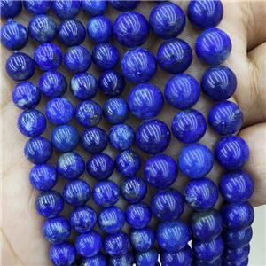 Natural Blue Lapis Lazuli Beads AA-Grade Smooth Round, approx 8mm dia