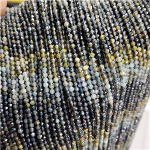 Natural Tourmaline Beads Multicolor Faceted Round, approx 3mm