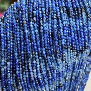 Natural Kyanite Beads Blue Faceted Round, approx 3mm