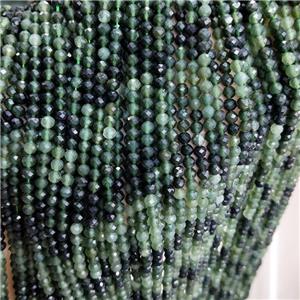 Natural Canadian Chrysoprase Beads Green Faceted Round, approx 4mm
