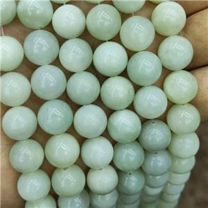 New Mountain Jade Beads Green Smooth Round, approx 4mm dia