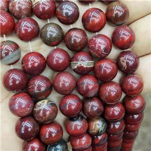 Natural Red Jasper Beads Smooth Round, approx 12mm dia
