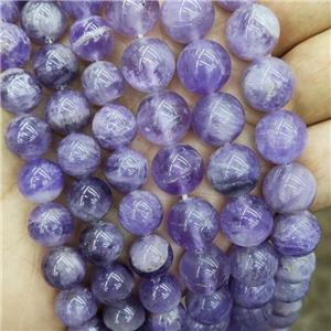 Natural Purple Chalcedony Beads Smooth Round, approx 10mm dia