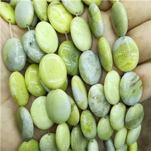 Natural Lemon Jade Oval Beads Olive, approx 15-20mm
