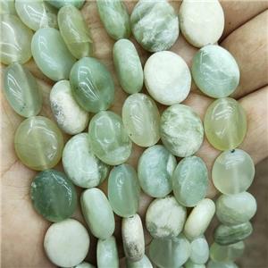 New Mountain Jade Oval Beads Green B-Grade, approx 14-16mm