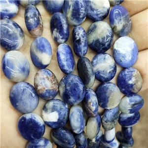 Blue Sodalite Oval Beads, approx 14-16mm