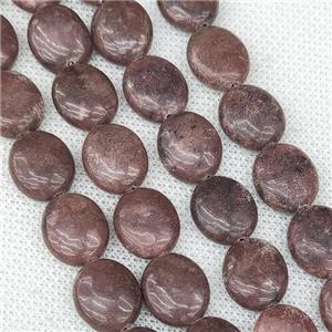 Natural Chinese Rhodonite Oval Beads Red, approx 12-14mm