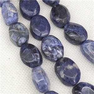 Natural Blue Sodalite Oval Beads, approx 15-20mm