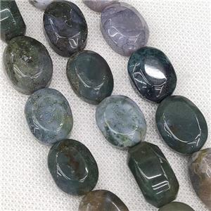 Natural Indian Agate Oval Beads Multicolor, approx 15-20mm