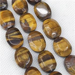 Natural Tiger Eye Stone Oval Beads, approx 15-20mm