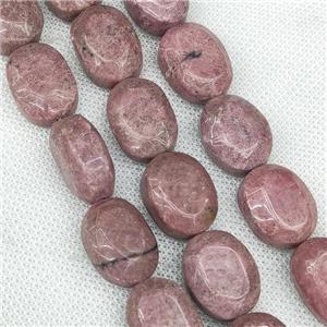 Natural Chinese Rhodonite Oval Beads Red, approx 15-20mm