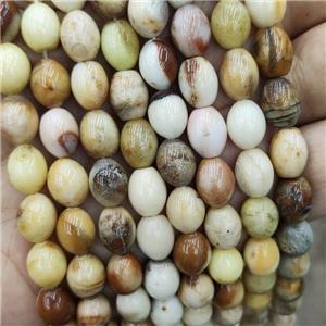 Natural Honey Jade Barrel Beads, approx 8-10mm