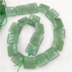 Natural Green Aventurine Square Beads, approx 20mm