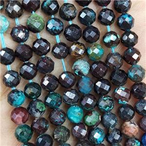 Natural Turquoise Beads C-Grade Faceted Round, approx 4.7-5.5mm