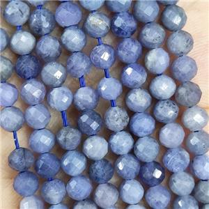 Natural Tanzanite Beads A-Grade Blue Faceted Round, approx 4.7-5.5mm