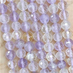 Natural Ametrine Beads Faceted Round, approx 5.6-6mm