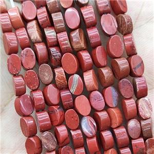 Red Jasper Oval Beads, approx 4-6mm