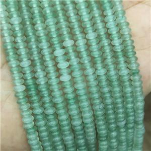 Natural Green Aventurine Beads Smooth Rondelle, approx 2x4mm