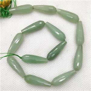 Natural Green Aventurine Beads Faceted Teardrop, approx 10-30mm, 13pcs per st
