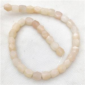 Natural Pink Aventurine Beads Freeform Faceted C-Grade, approx 9-11mm