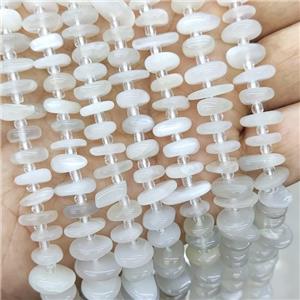Natural White Moonstone Spacer Beads Freeform Chips, approx 9-12mm