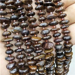 Natural Bronzite Spacer Beads Freeform Chips, approx 9-12mm