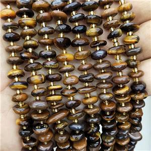 Natural Tiger Eye Stone Spacer Beads Freeform Chips, approx 9-12mm