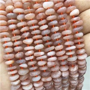 Natural Pink Moonstone Spacer Beads Freeform Chips, approx 9-12mm