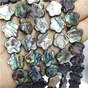 Abalone Shell Flower Beads Multicolor, approx 16mm