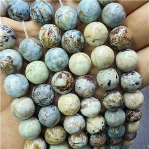Natural Variscite Beads Multicolor Smooth Round, approx 12mm