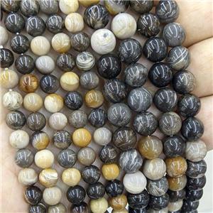 Natural Agate Beads Smooth Round Multicolor, approx 8mm dia