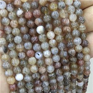 Natural Golden Super7 Crystal Quartz Beads Smooth Round, approx 6mm dia