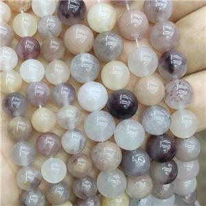 Natural Aventurine Beads Purple Smooth Round, approx 6mm dia